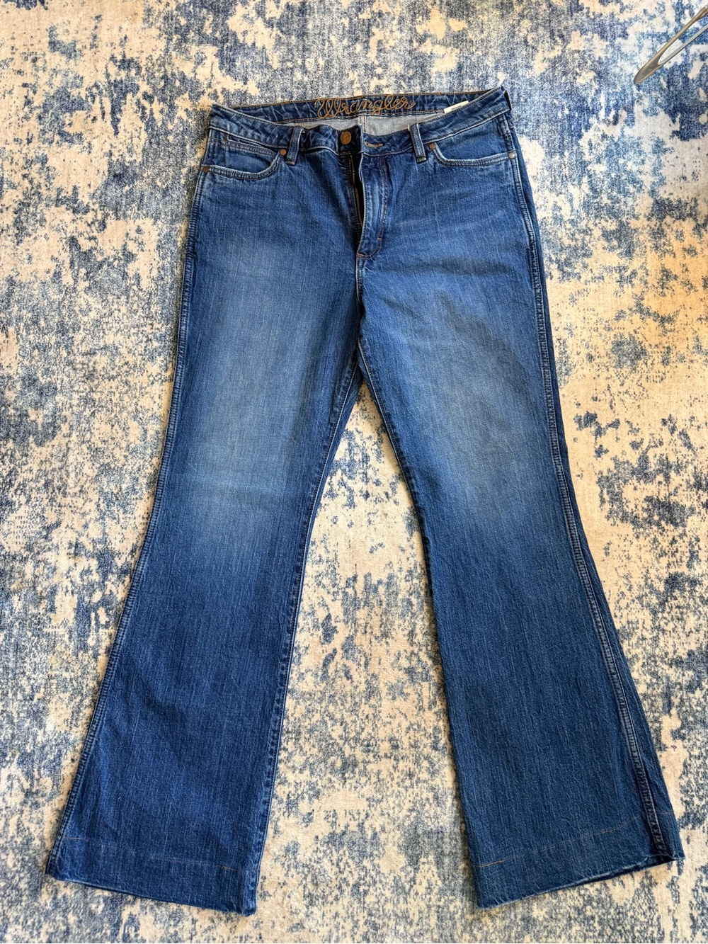 Wrangler Women's Blue Bootcut Jeans long
